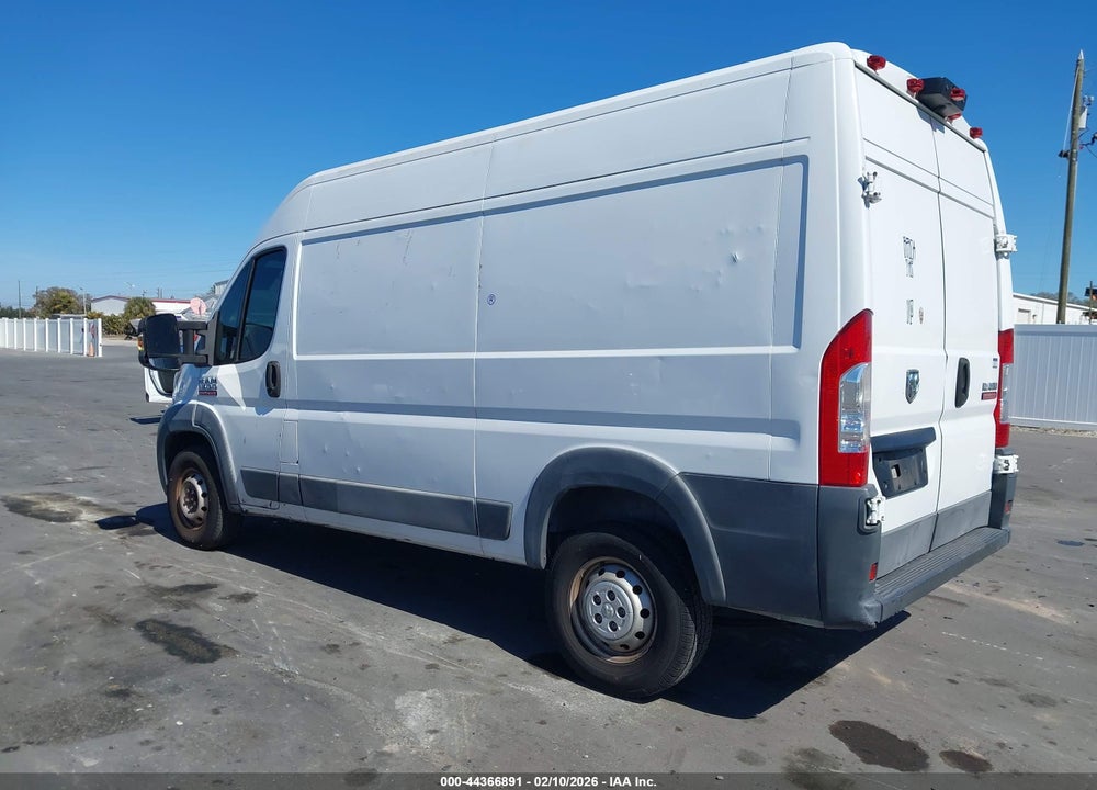 2017 RAM PROMASTER 1500 HIGH ROOF 136 WB VIN: 3C6TRVBG0HE531316