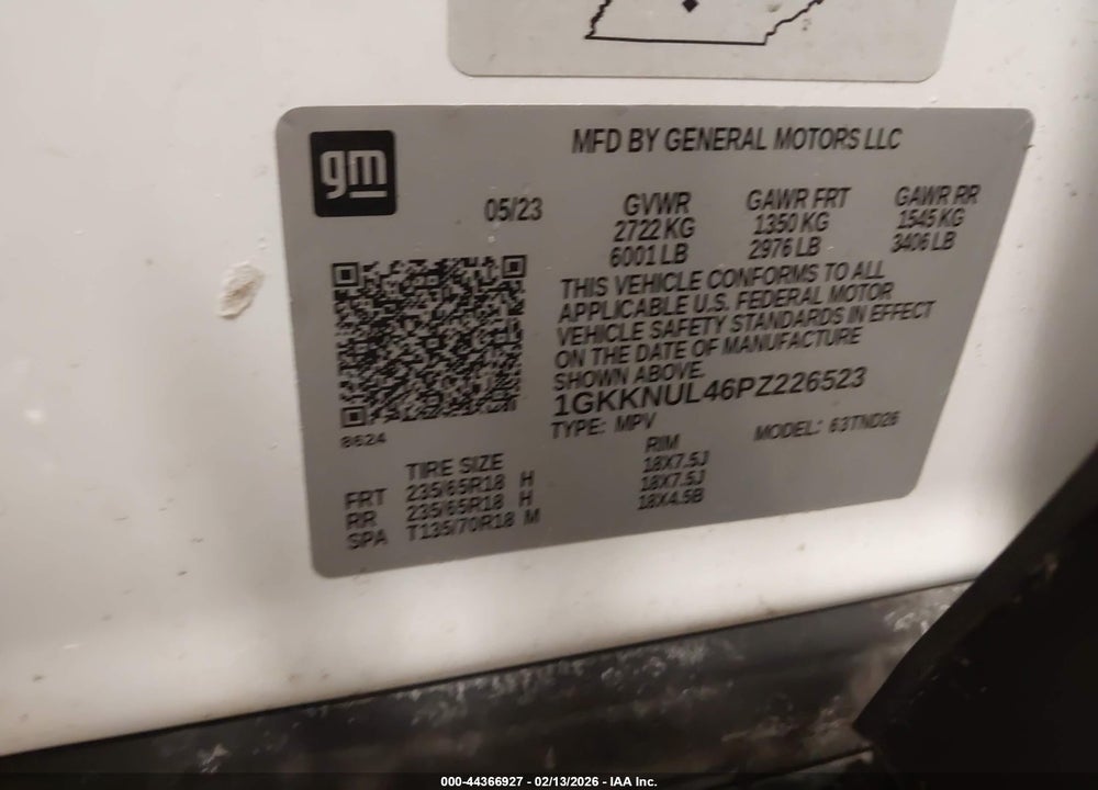 2023 GMC ACADIA AWD SLT VIN: 1GKKNUL46PZ226523