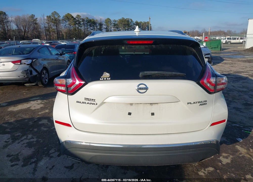 2017 NISSAN MURANO PLATINUM VIN: 5N1AZ2MH2HN158260