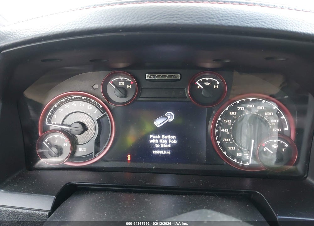 2017 RAM 1500 REBEL VIN: 1C6RR7YTXHS547577