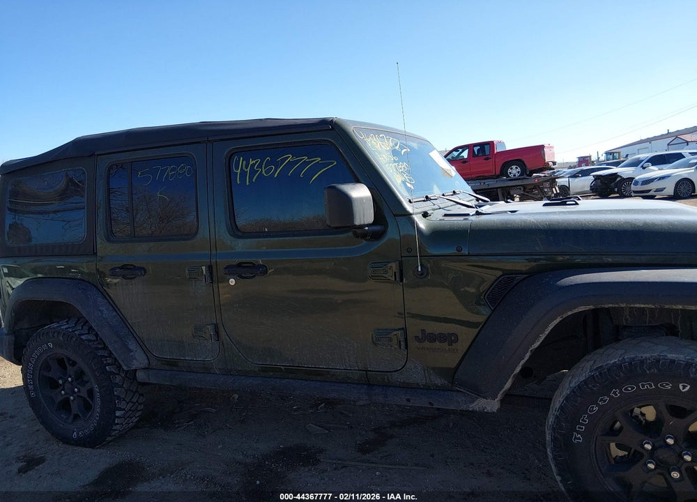 2021 JEEP WRANGLER UNLIMITED WILLYS 4X4 VIN: 1C4HJXDNXMW577880
