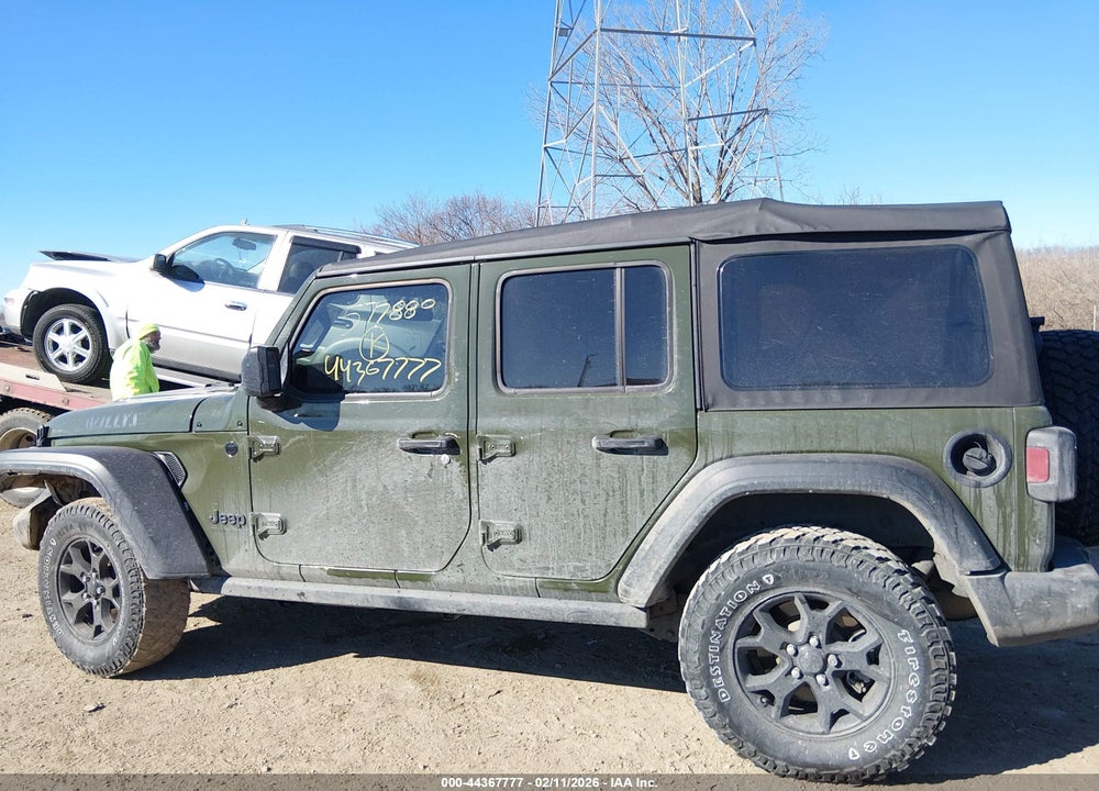 2021 JEEP WRANGLER UNLIMITED WILLYS 4X4 VIN: 1C4HJXDNXMW577880