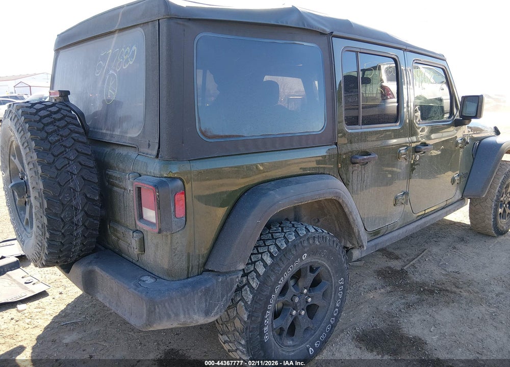 2021 JEEP WRANGLER UNLIMITED WILLYS 4X4 VIN: 1C4HJXDNXMW577880