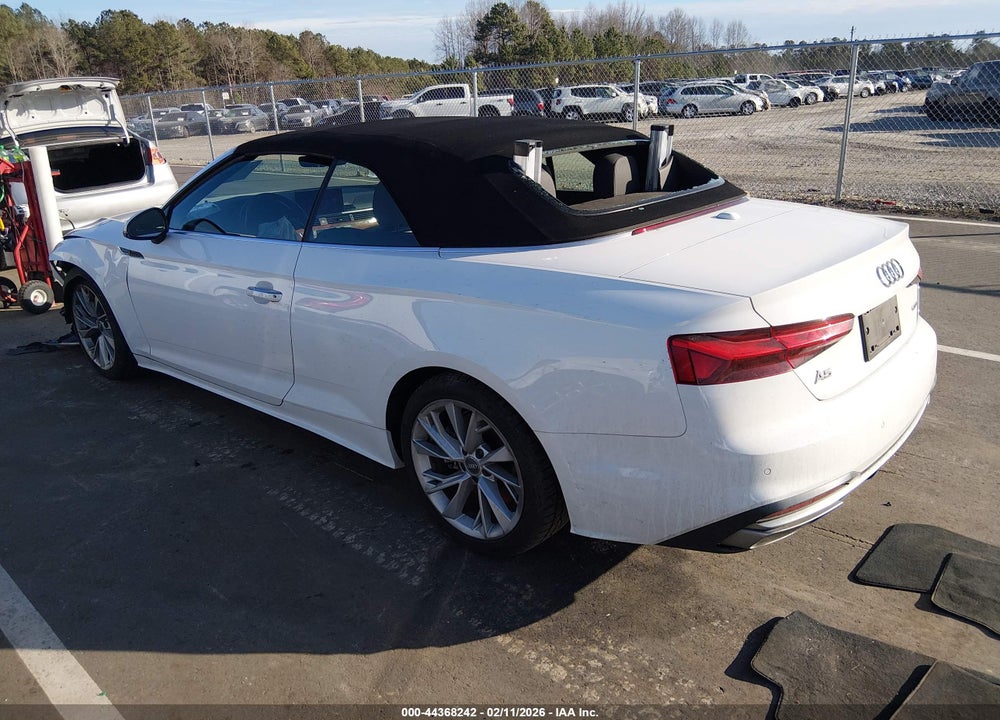 2021 AUDI A5 CABRIOLET PREMIUM PLUS 45 TFSI QUATTRO S TRONIC VIN: WAUWAGF54MN000916