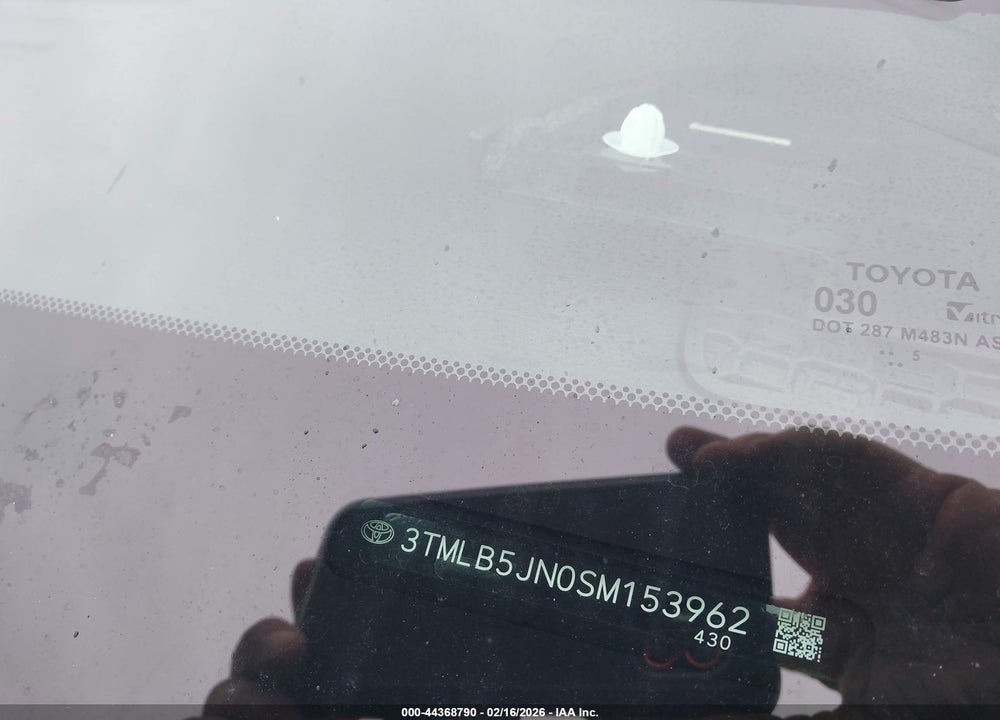 2025 TOYOTA TACOMA SR5 VIN: 3TMLB5JN0SM153962