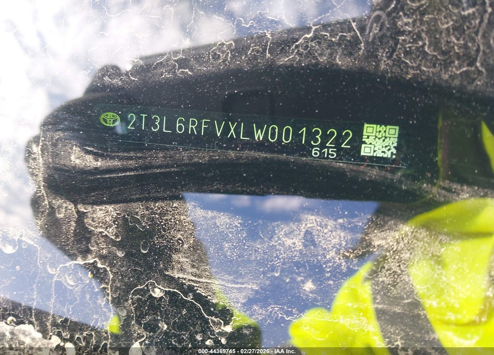 2020 TOYOTA RAV4 HYBRID LE VIN: 2T3L6RFVXLW001322