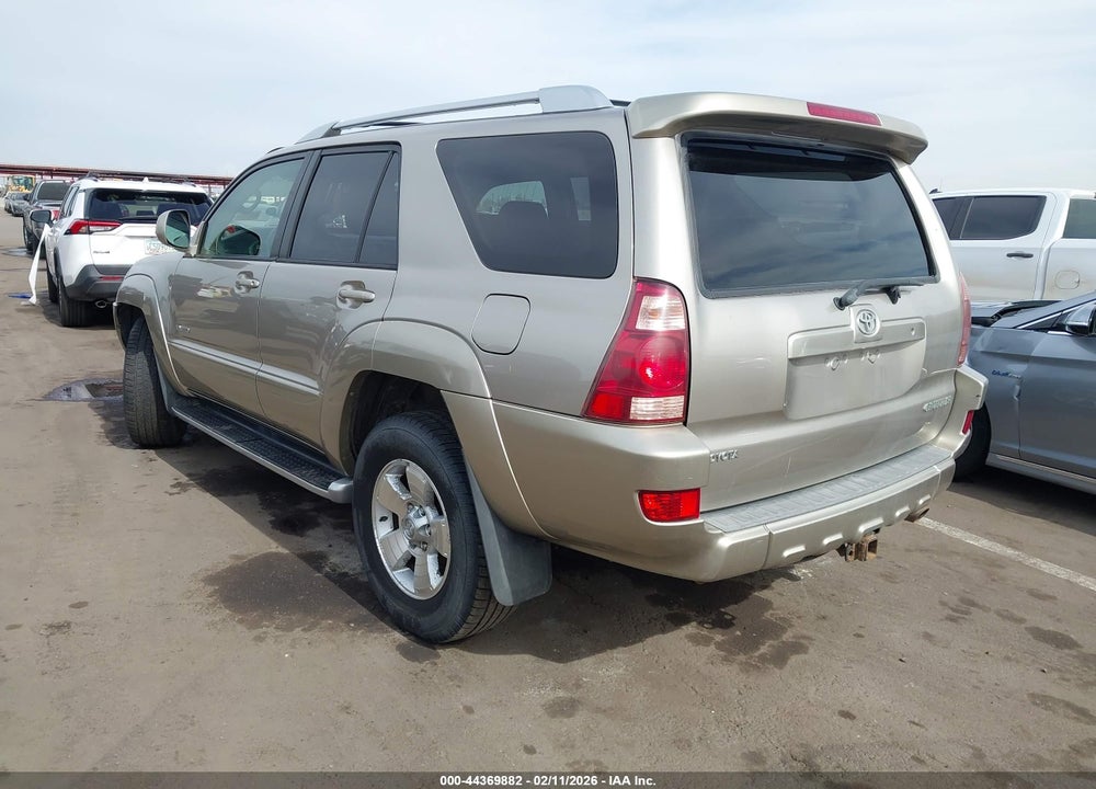 2003 TOYOTA 4RUNNER LIMITED V8 VIN: JTEBT17R030014670