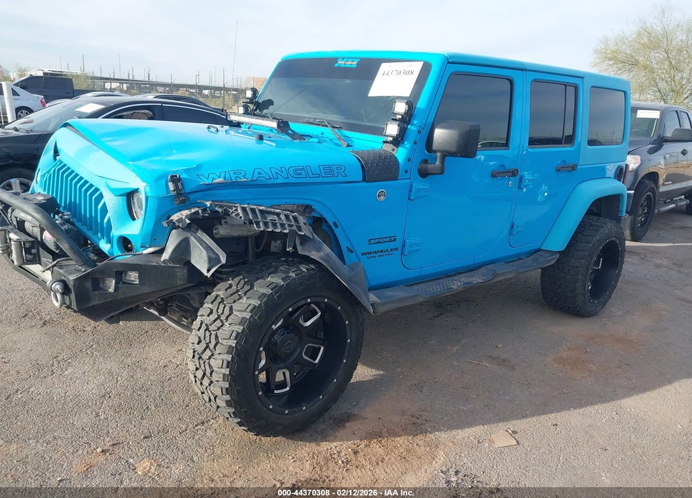 2017 JEEP WRANGLER UNLIMITED SPORT 4X4 VIN: 1C4BJWDG9HL612028