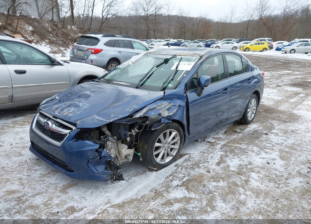 2012 SUBARU IMPREZA 2.0I PREMIUM VIN: JF1GJAB65CH015821