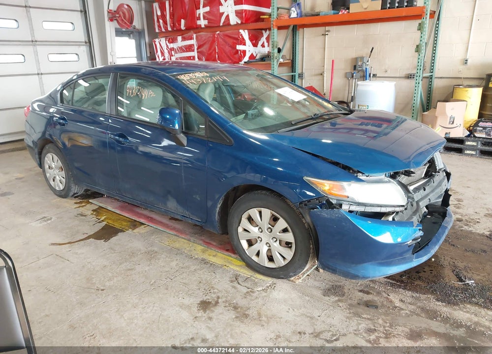 2012 HONDA CIVIC LX VIN: 19XFB2F55CE074934