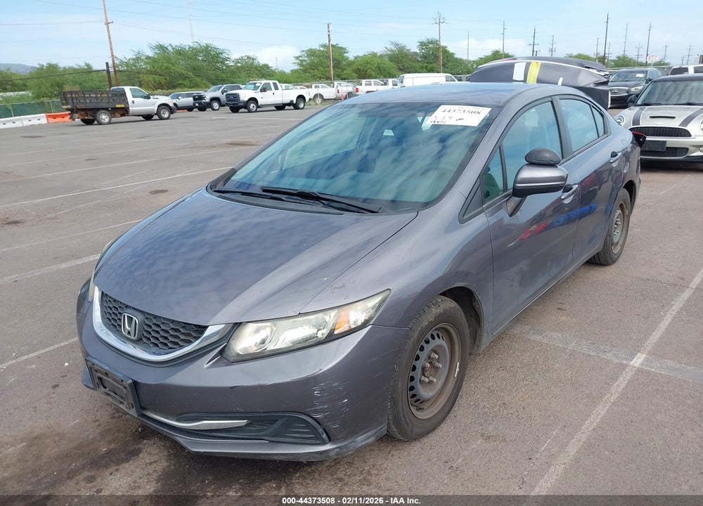 2014 HONDA CIVIC LX VIN: 19XFB2F50EE009184