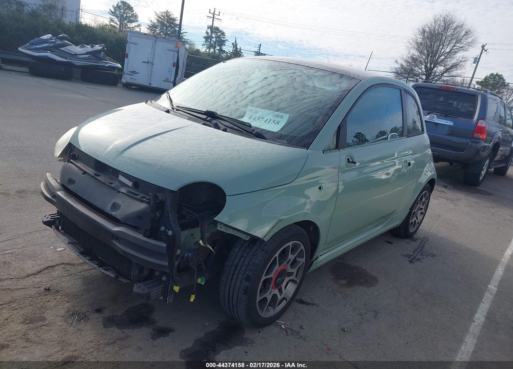 2012 FIAT 500 SPORT VIN: 3C3CFFBR2CT179616