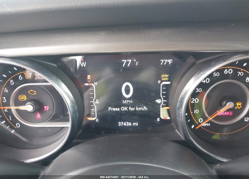 2022 JEEP GLADIATOR OVERLAND 4X4 VIN: 1C6HJTFG4NL144055