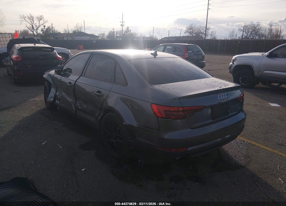 2017 AUDI A4 2.0T PREMIUM VIN: WAUANAF46HN066621