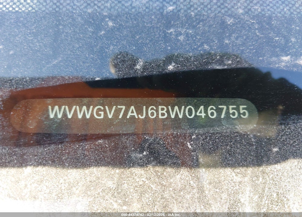 2011 VOLKSWAGEN GTI 4-DOOR VIN: WVWGV7AJ6BW046755