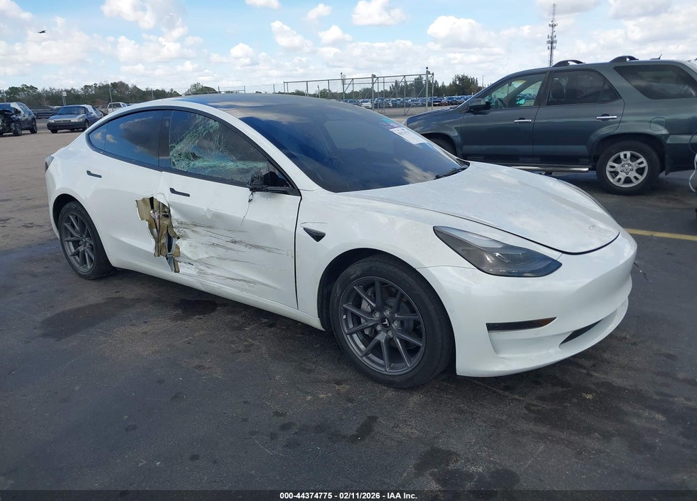 2022 TESLA MODEL 3 REAR-WHEEL DRIVE VIN: 5YJ3E1EA8NF344691