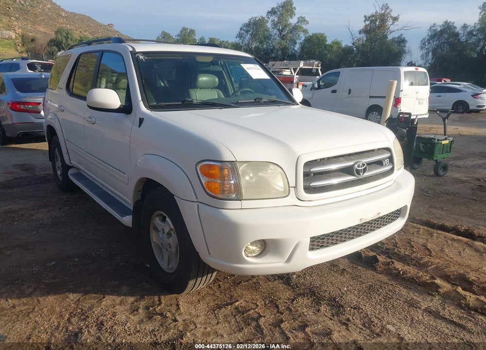 2002 TOYOTA SEQUOIA LIMITED V8 VIN: 5TDZT38A52S084989