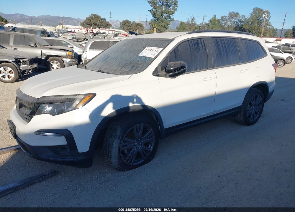 2022 HONDA PILOT 2WD SPORT VIN: 5FNYF5H33NB007465