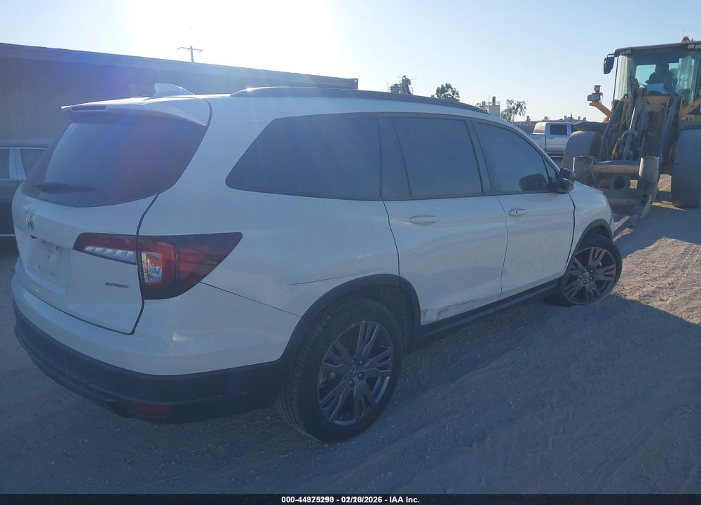 2022 HONDA PILOT 2WD SPORT VIN: 5FNYF5H33NB007465