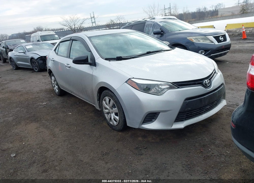 2016 TOYOTA COROLLA LE VIN: 2T1BURHE0GC484852