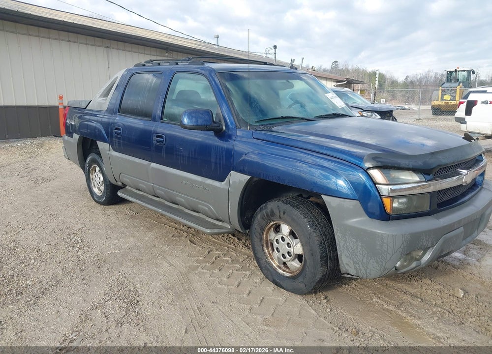 2002 CHEVROLET AVALANCHE 1500 VIN: 3GNEK13T52G347759