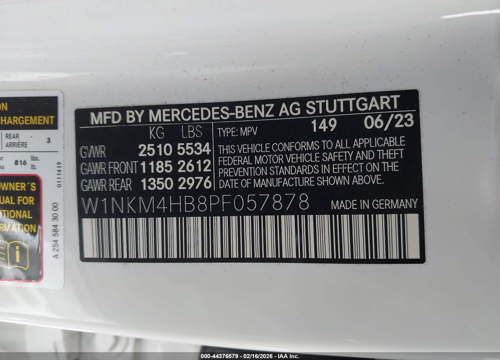 2023 MERCEDES-BENZ GLC 300 4MATIC SUV VIN: W1NKM4HB8PF057878