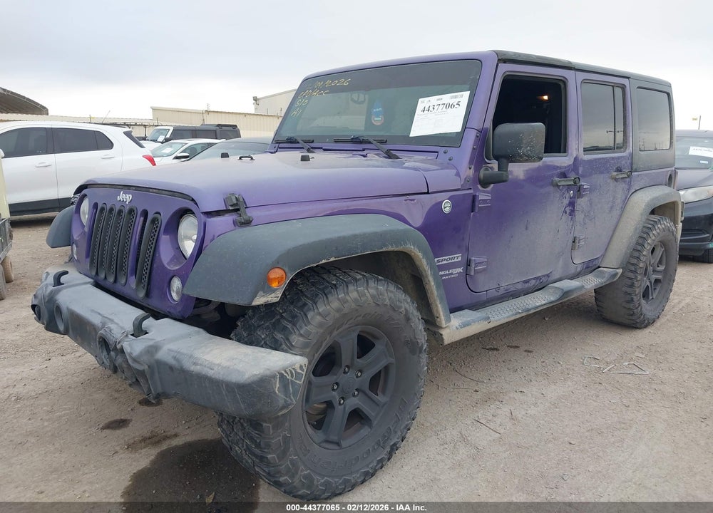 2018 JEEP WRANGLER JK UNLIMITED SPORT 4X4 VIN: 1C4BJWDG6JL869699