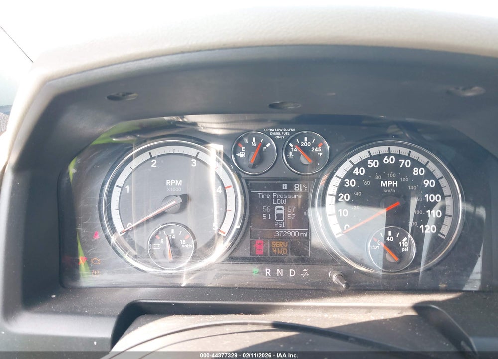 2012 RAM 2500 ST VIN: 3C6UD5CL1CG272380