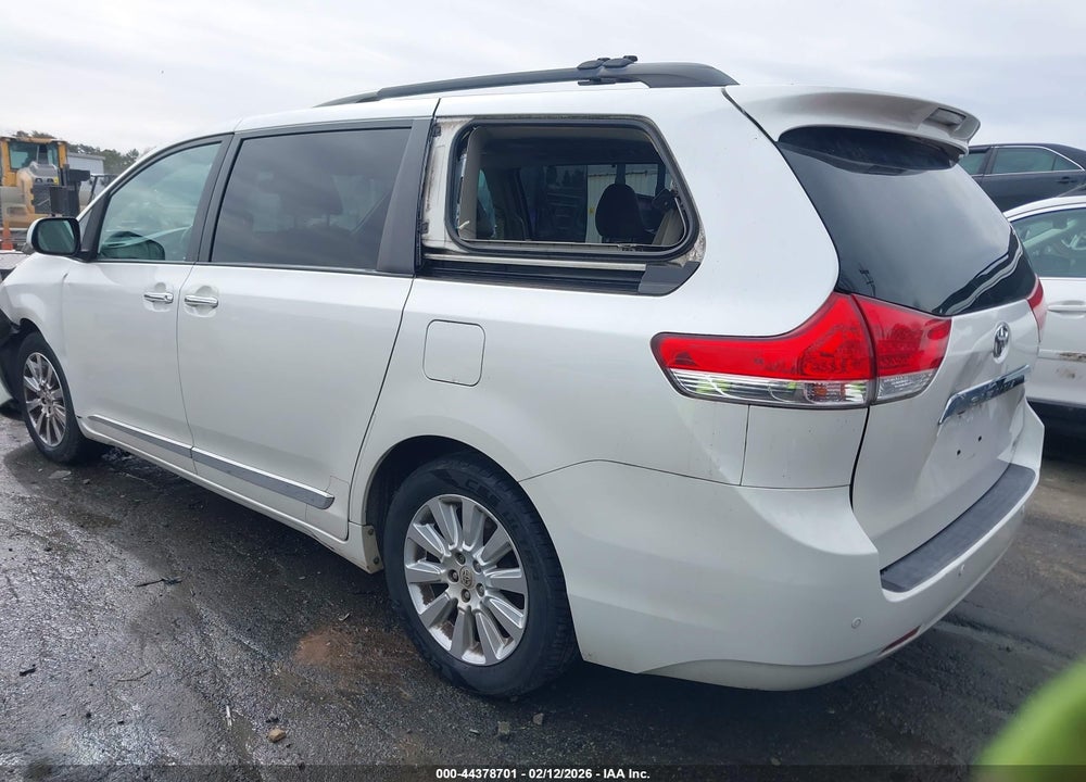 2012 TOYOTA SIENNA LIMITED 7 PASSENGER VIN: 5TDDK3DC6CS033023