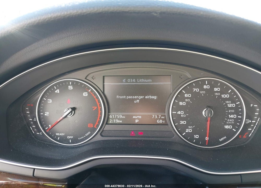 2017 AUDI A4 2.0T PREMIUM VIN: WAUANAF4XHN039342
