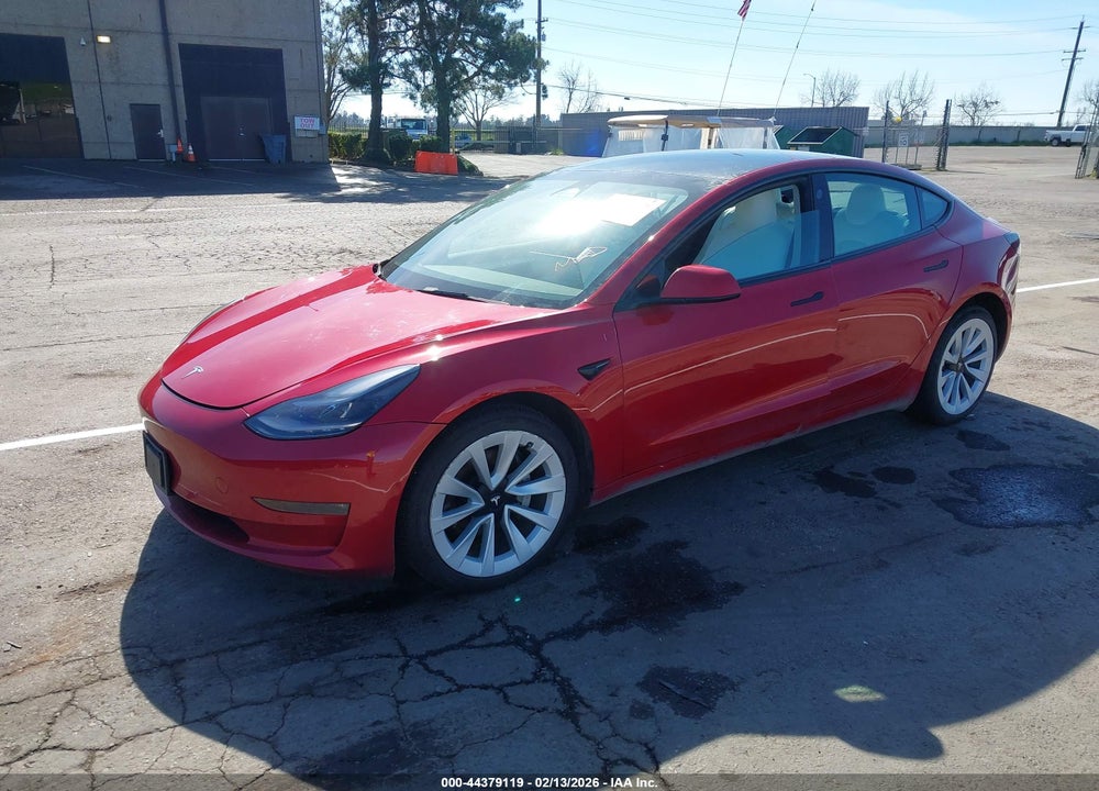 2022 TESLA MODEL 3 LONG RANGE DUAL MOTOR ALL-WHEEL DRIVE VIN: 5YJ3E1EB9NF198780