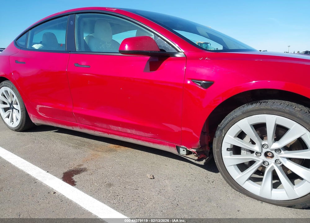 2022 TESLA MODEL 3 LONG RANGE DUAL MOTOR ALL-WHEEL DRIVE VIN: 5YJ3E1EB9NF198780