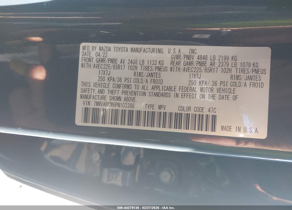 2023 MAZDA CX-50 2.5 S PREFERRED PLUS VIN: 7MMVABCM6PN103398