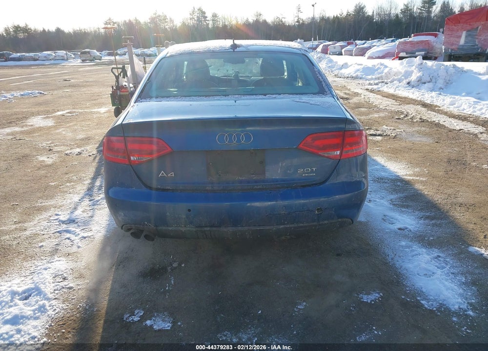 2009 AUDI A4 2.0T PREMIUM VIN: WAUMF78K19N047209