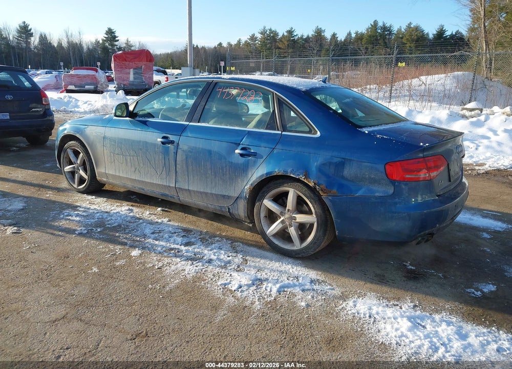 2009 AUDI A4 2.0T PREMIUM VIN: WAUMF78K19N047209