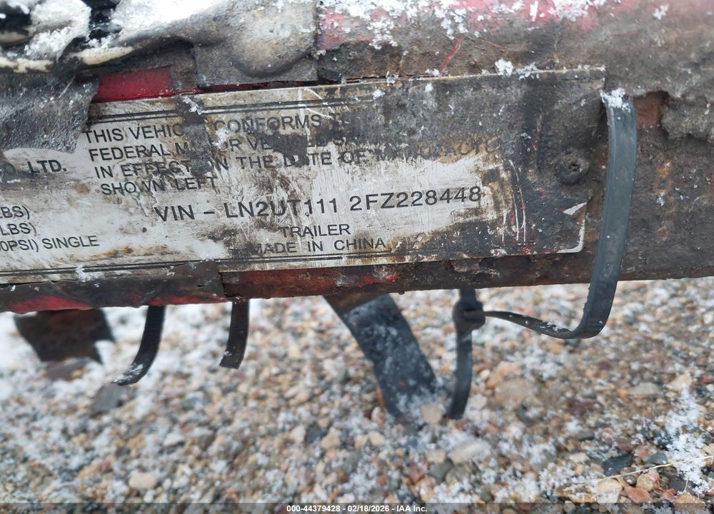 2015 CHANGZHOU OTHER VIN: LN2UT1112FZ228448