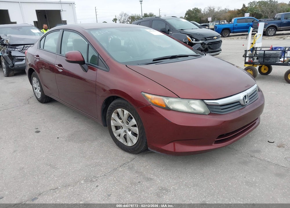 2012 HONDA CIVIC LX VIN: 19XFB2F53CE062703
