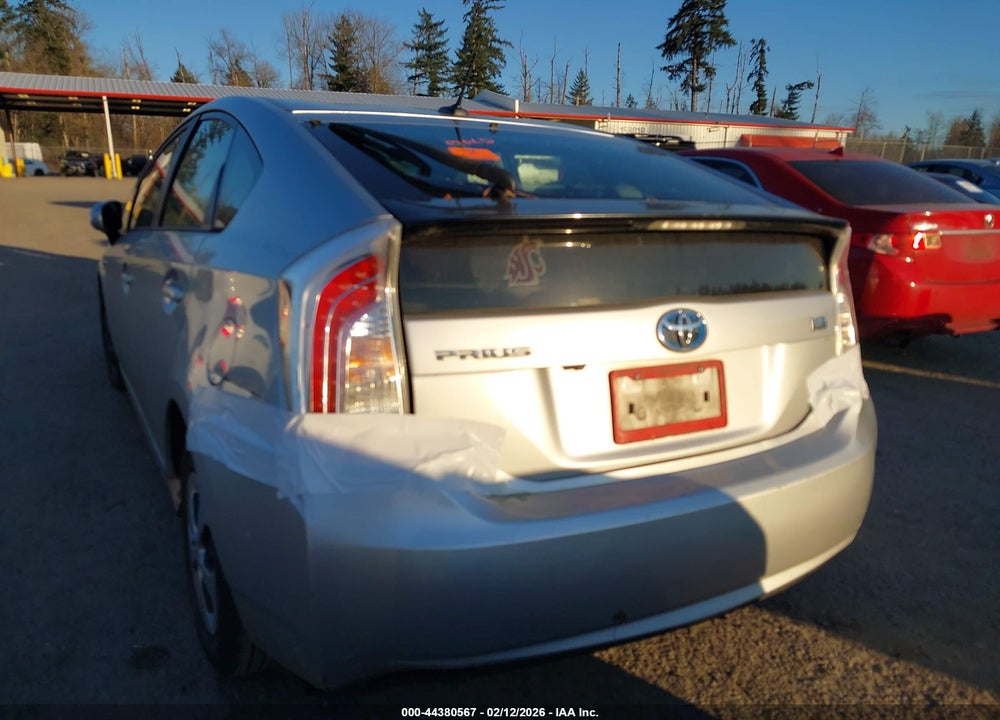 2012 TOYOTA PRIUS THREE VIN: JTDKN3DU2C5439734