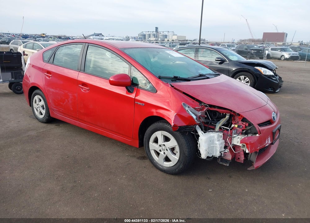 2011 TOYOTA PRIUS THREE VIN: JTDKN3DU9B1417980