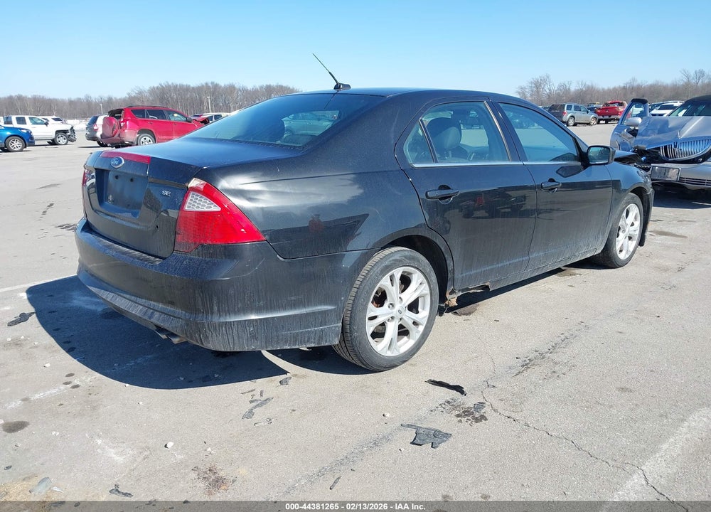 2011 FORD FUSION SE VIN: 3FAHP0HA3BR276161