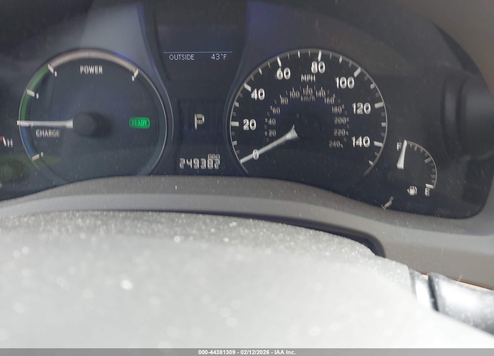 2012 LEXUS RX 450H VIN: JTJBC1BA4C2431796