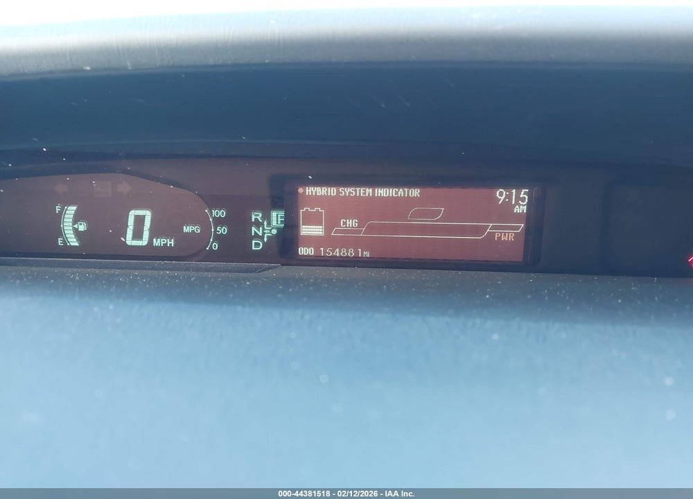2011 TOYOTA PRIUS THREE VIN: JTDKN3DU5B0298928