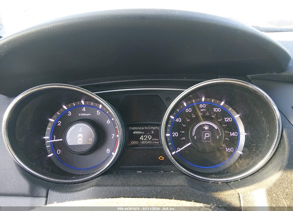 2013 HYUNDAI SONATA GLS VIN: 5NPEB4AC9DH617387