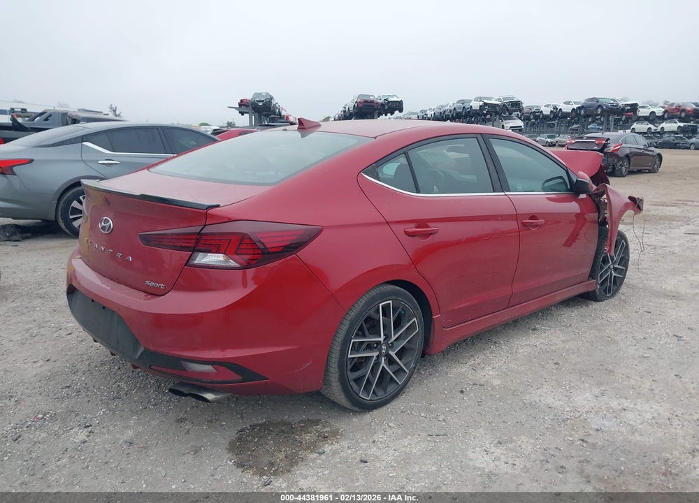 2019 HYUNDAI ELANTRA SPORT VIN: KMHD04LB9KU831588