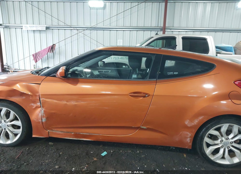 2013 HYUNDAI VELOSTER BASE W/BLACK VIN: KMHTC6AD0DU117032
