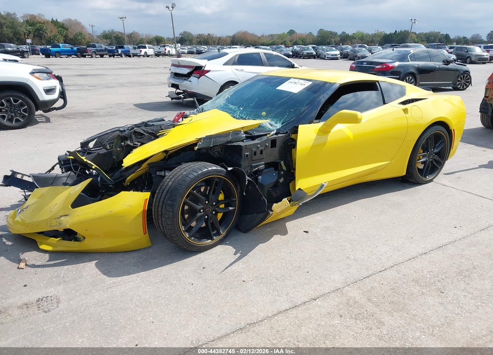 2019 CHEVROLET CORVETTE STINGRAY VIN: 1G1YB2D7XK5122587