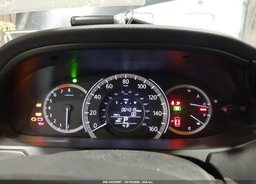 2015 HONDA ACCORD EX VIN: 1HGCR2F71FA065754