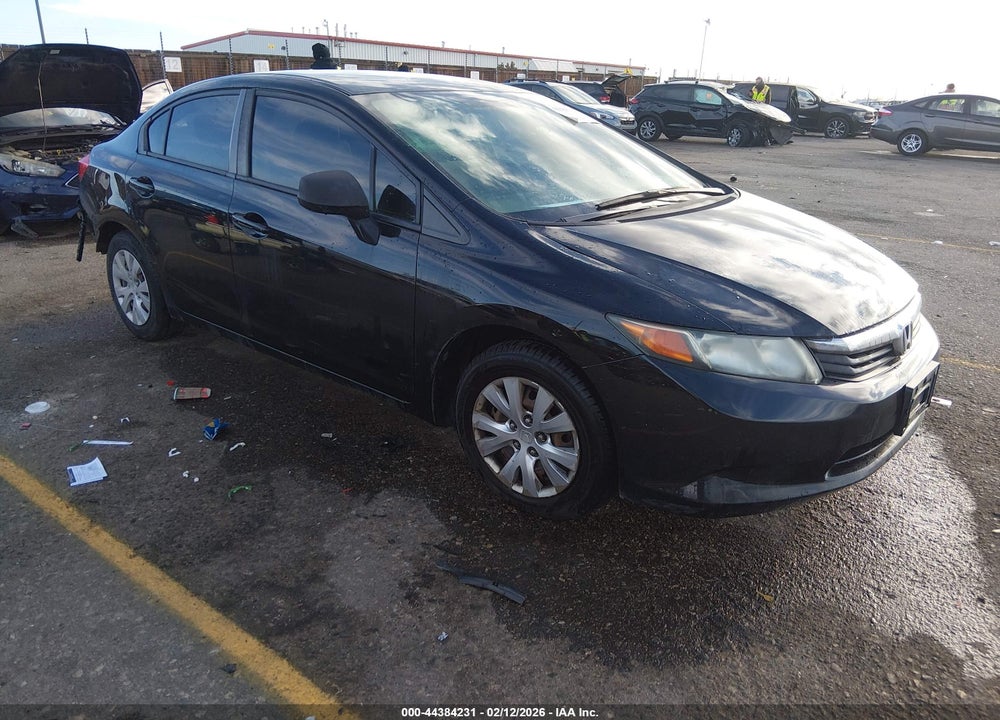 2012 HONDA CIVIC LX VIN: 19XFB2F52CE037324