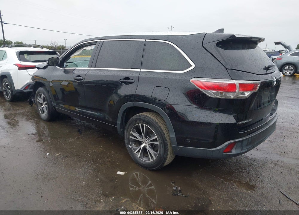 2016 TOYOTA HIGHLANDER XLE V6 VIN: 5TDKKRFH4GS131640
