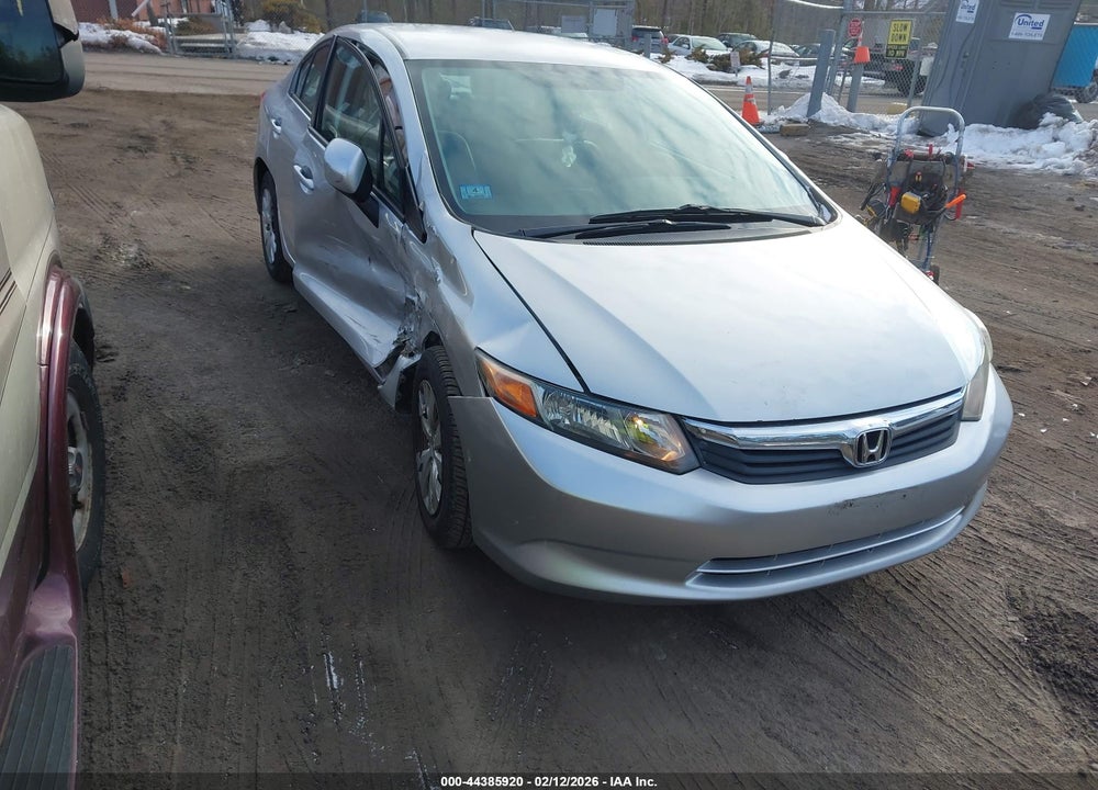 2012 HONDA CIVIC LX VIN: 2HGFB2F54CH300113